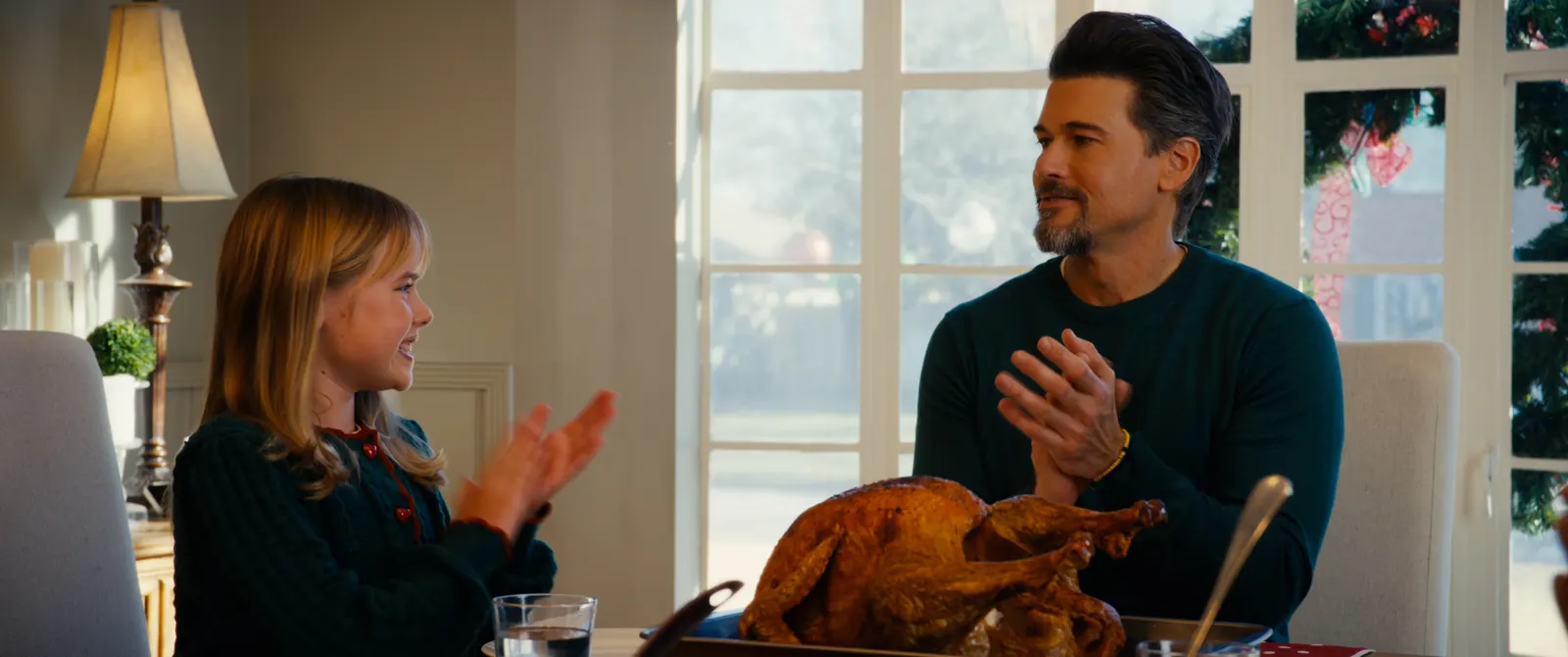 Christmas dinner scene